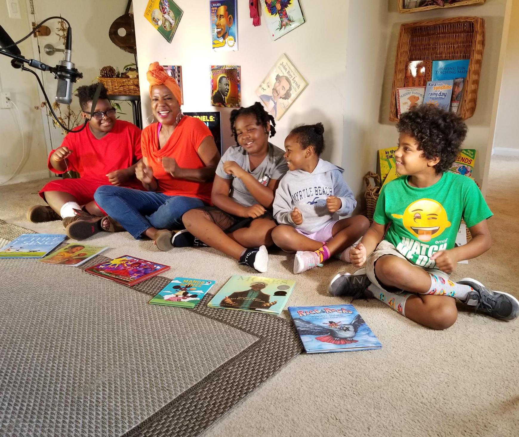 Caroline and Four Amazing Children Celebrate International Literacy Day, Poem-Style